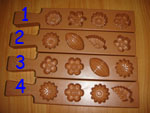 พิมพ์เคาะน้ำตาล 4 ช่อง 016-PK-4 Core namtan mold 4 hole. 016-PK-4
