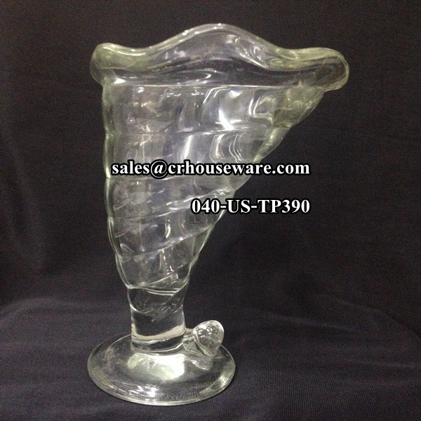 แก้วไอศครีมทรงเฮอริเคน 040-US-TP390 Ice cream cup,Hhurricanes shape.