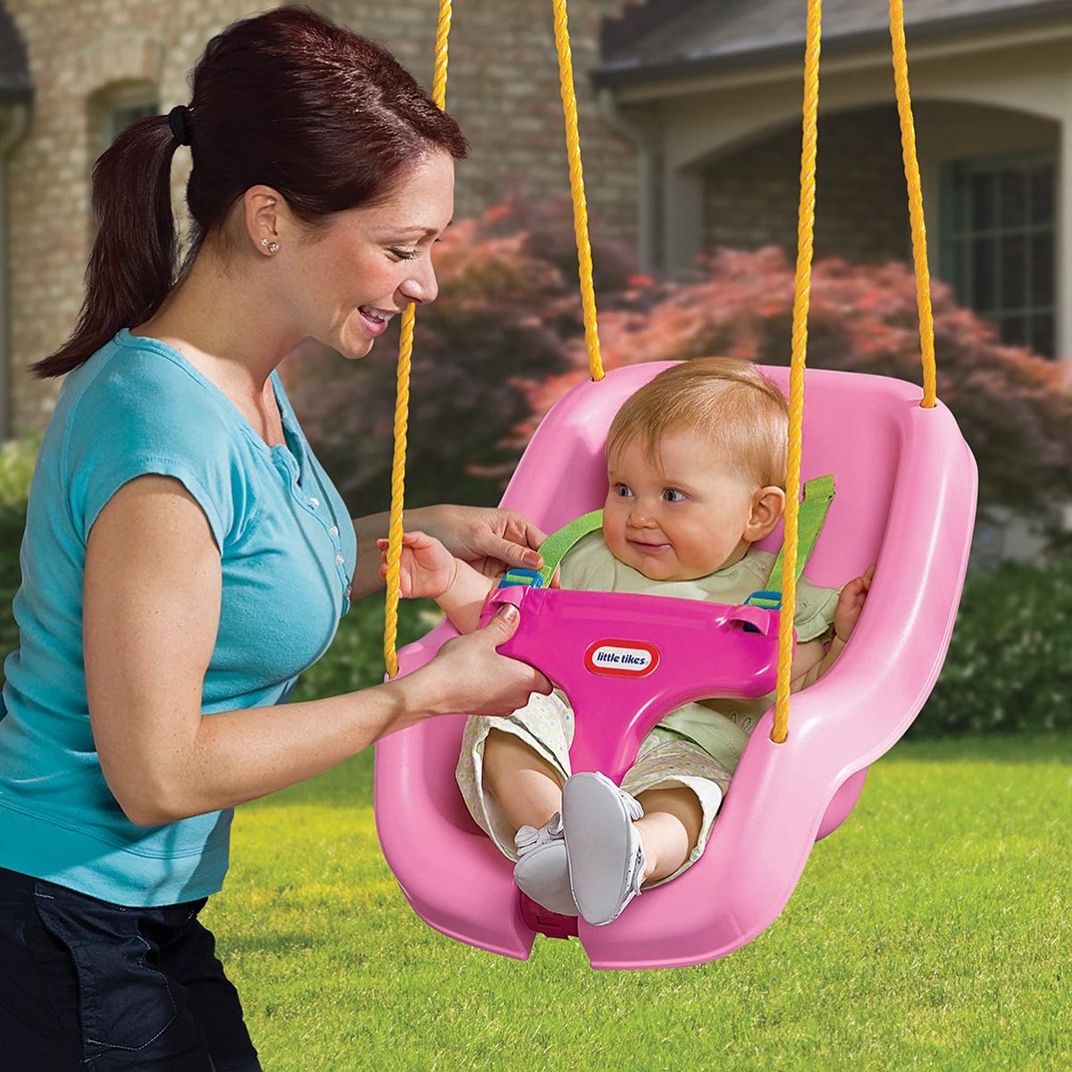 ชิงช้า Little Tikes 2-in-1 Snug 'n Secure Swing Pink