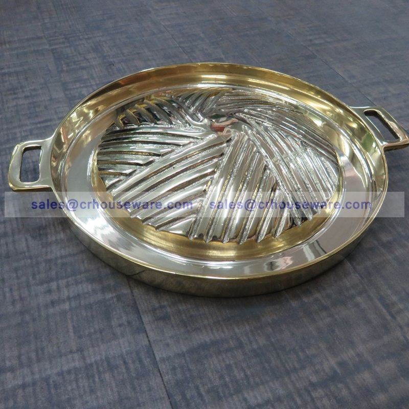 แผ่นย่างทองเหลืองแท้ แบบรูตัน ทรงBBQ รหัส 006-TH-BBQ-27 烧烤炉盘/锅,សាច់អាំងសាច់អាំងចាន / សមុទ្រ Pan,BBQ Grill tấm / chảo,BBQ Grill pinggan / pan,BBQ Grill plate/pan,Korean bbq grill pan