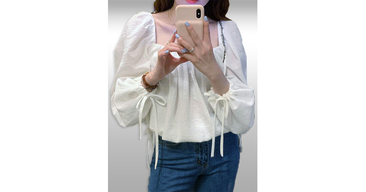 เสื้อแฟชั่นแบบสวยหวานสไตล์เกาหลี รหัส2353