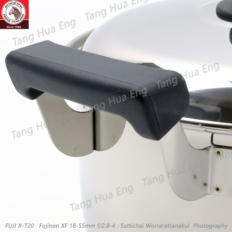 Zebra หม้อหุงต้มสเตนเลส ( 2 หู ) Carry 28 ซม. ตราหัวม้าลาย