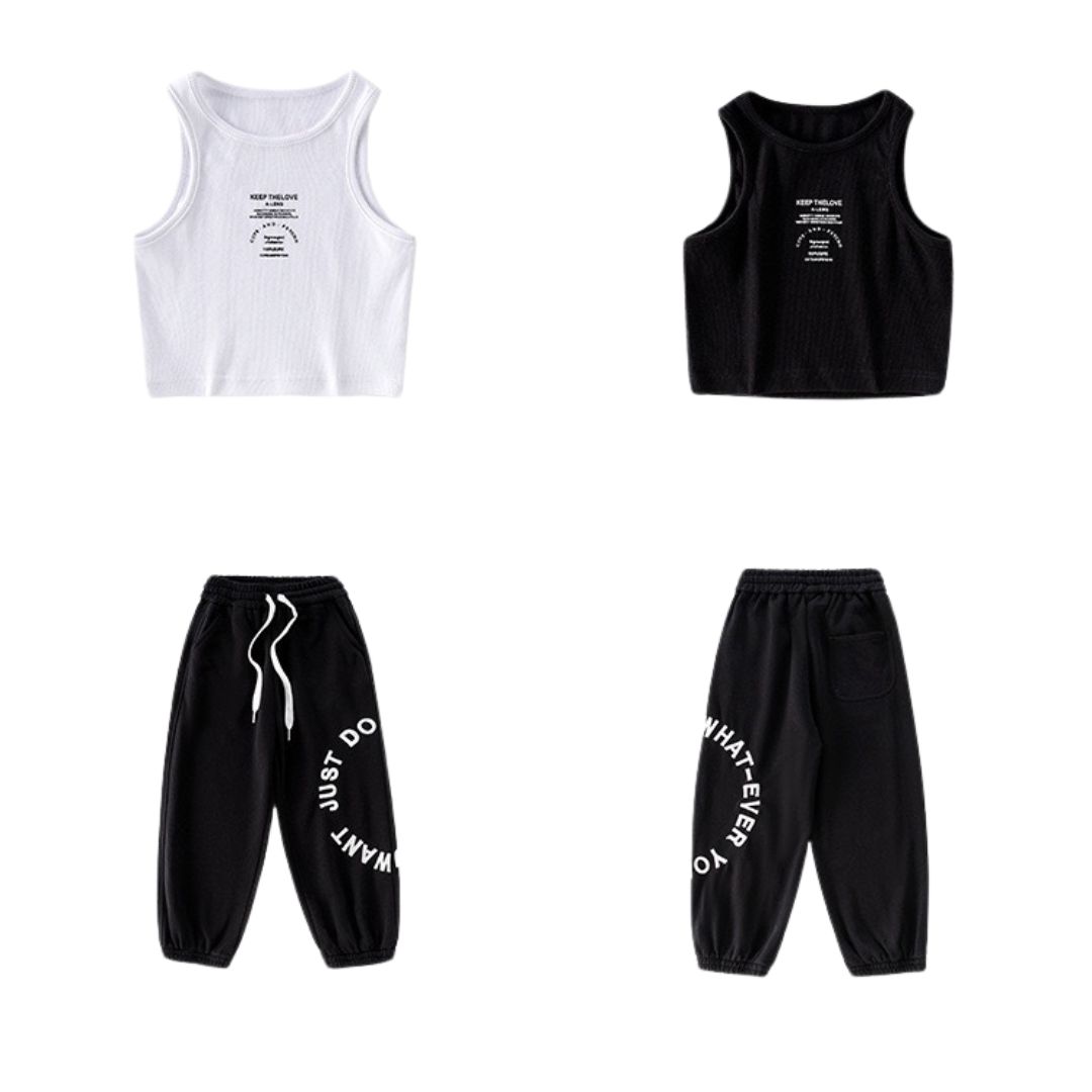 พร้อมส่ง เฉพาะเสื้อกล้ามสีขาว ***ชุดเต้น ชุดแดนซ์ เสื้อกล้าม