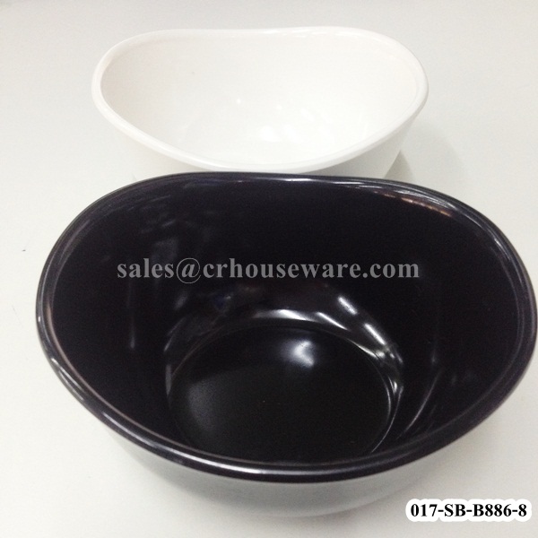 ชามก๋วยเตี๋ยวทรงลอนคลื่น 8" 017-SB-B886-8