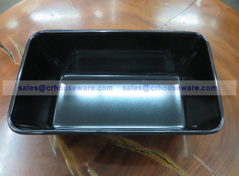 ชามสี่เหลี่ยม 3*5 นิ้ว 017-D989-5-3 setดำ