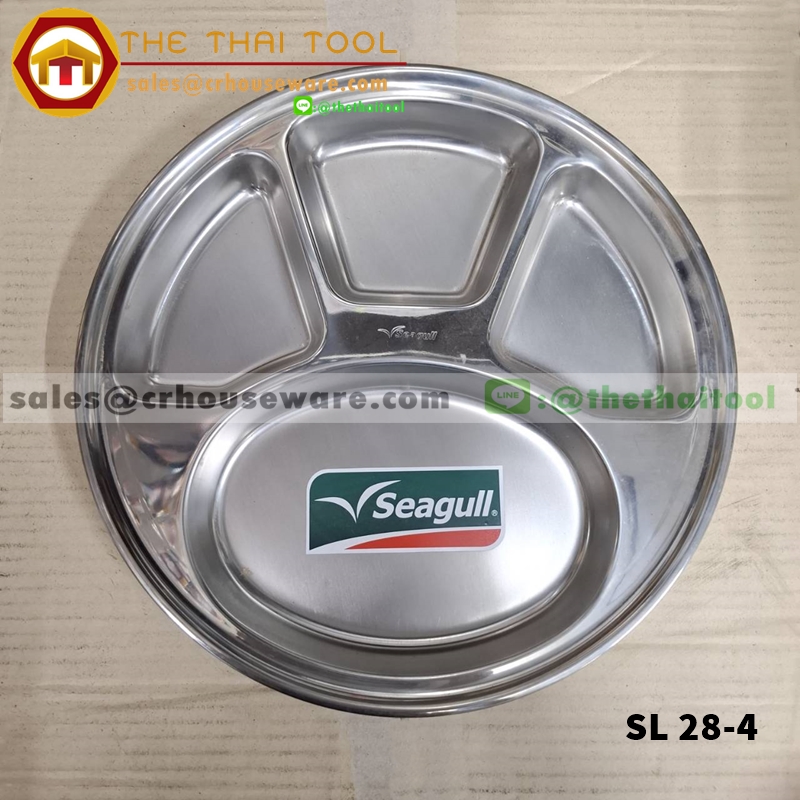 ถาดหลุมทรงกลม SL 28-4,ถาดหลุมสเตนเลสอันดับหนึ่งของไทย,ถาดหลุมสเตนเลสผลิตในประเทศ,ถาดหลุมเด็กประถม