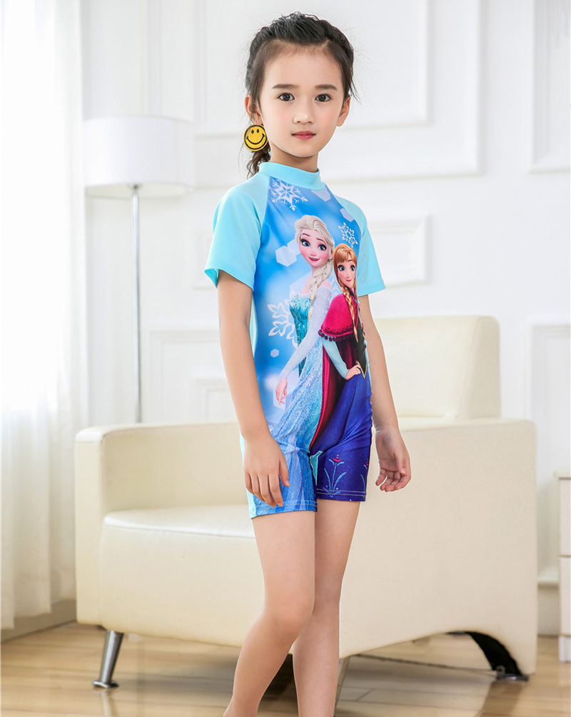 ชุดว่ายน้ำ แอลซ่า บอดี้สูท พร้อมหมวก