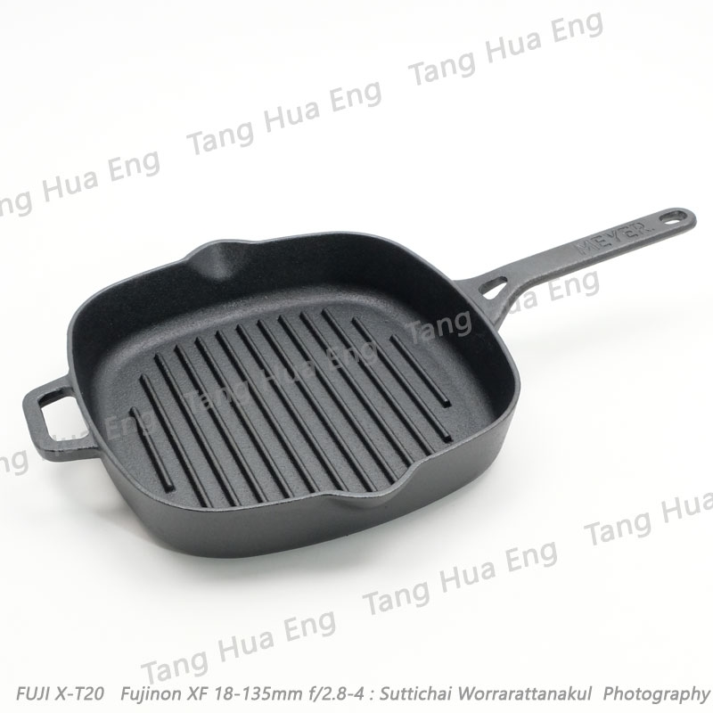 MEYER กระทะเหล็กหล่อปิ้งย่าง ขนาด 25 ซม. Cast Iron Grill Pan