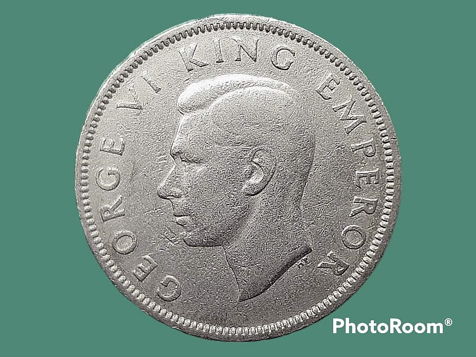 เหรียญ เงินหมุนเวียน นิวซีแลนด์ 1 Florin 1947