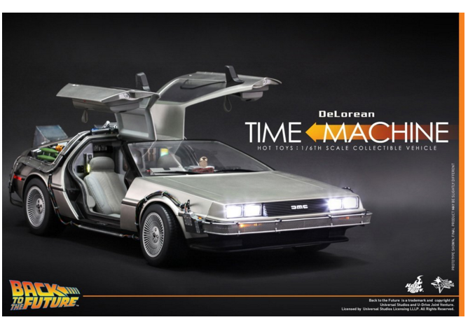 HOTTOYS - Back to the future - DeLorean Time Machine (กล่องใหญ่มากๆครับ)