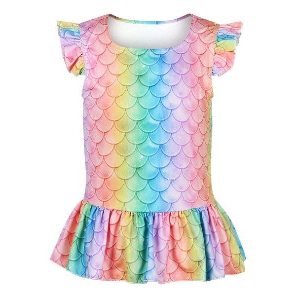 สินค้าพร้อมส่ง ชุดว่ายน้ำ หางนางเงือก ชุดนางเงือก สีพาสเทล