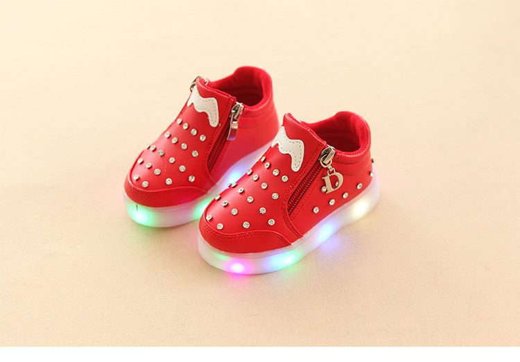 Friendly4kid รองเท้าผ้าใบ มีไฟ