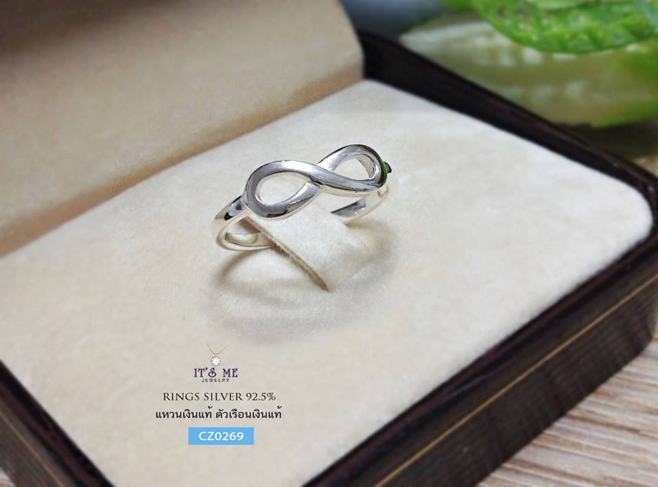 แหวนเงินแท้92.5% Infinity แบบเกลี้ยง ใส่เป็นแหวนคู่ก็น่ารักค่ะ (ราคาต่อวงค่ะ)