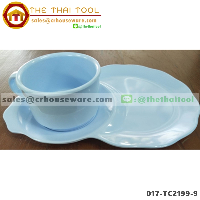 ชุดเบรคเมลามีน-ลายก้นหอย (ทรงน้ำเต้า) 017-TC2199-9