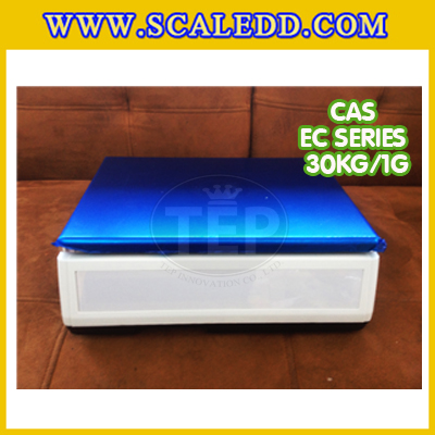 เครื่องชั่งนับจำนวนตั้งโต๊ะ30kg เครื่องชั่งน้ำหนัก30kg เครื่องชั่ง30kg กิโล ตาชั่งนับชิ้นงาน30kg เครื่องชั่งดิจิตอล30kg. ความละเอียด1g ยี่ห้อ CAS รุ่น EC (เครื่องชั่งผ่านตรวจรับรอง)