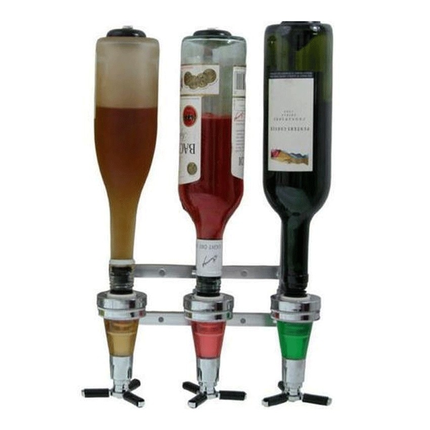 หัวจ่ายเหล้า 3 หัว แบบติดผนัง ( Bar Butler )