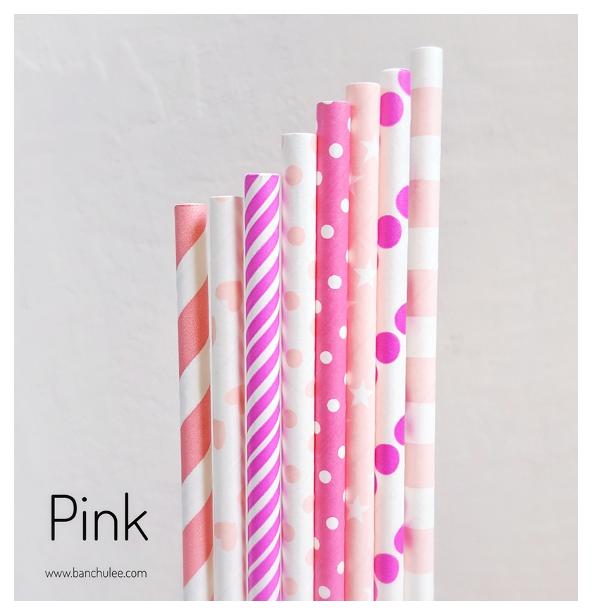Collection Paper Straws หลอดกระดาษ ใช้สำหรับดื่มน้ำ