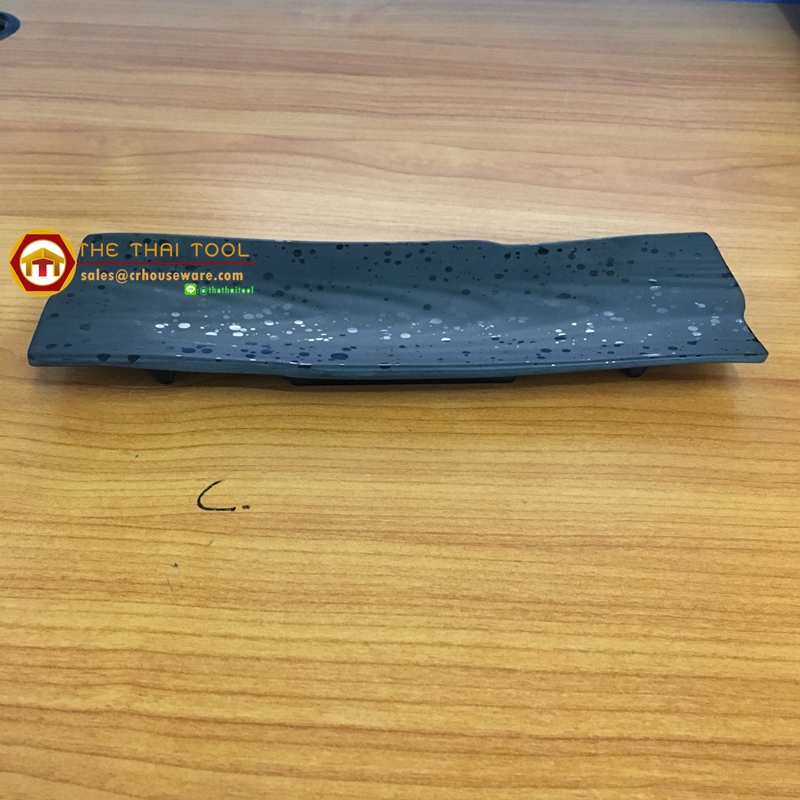 Sushi Plate จานซูชิ ดำ017-ML1-P04