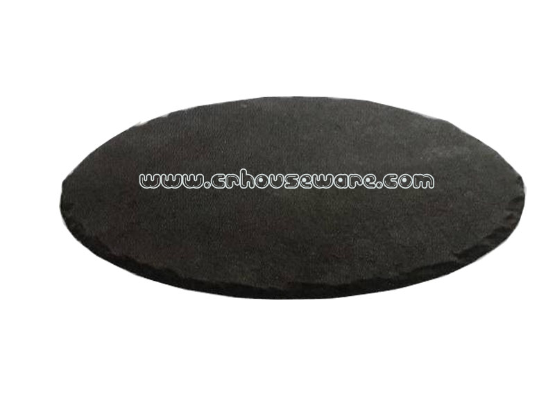 กระดานชนวน กลม Slate Round. 005-MSL30,แผ่นหินทรงกลมวางอาหาร