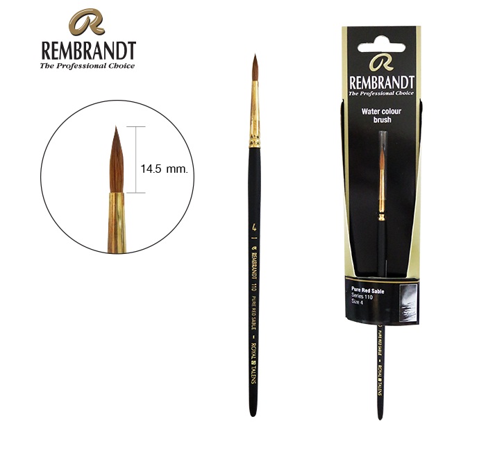 พู่กัน Rembrandt Red Sable Series:110