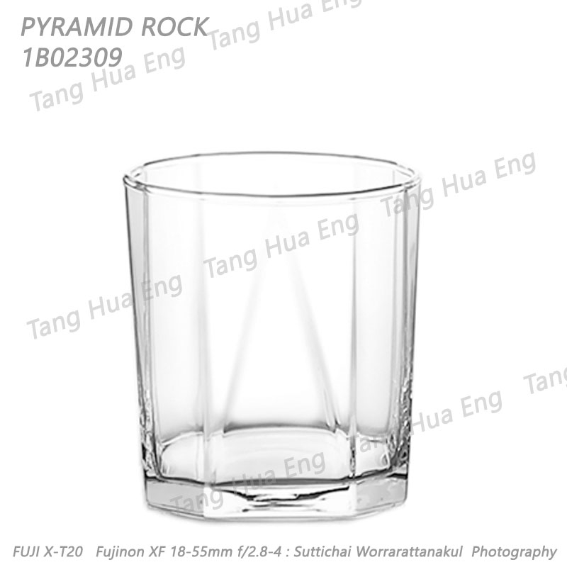 ( 1 ใบ ) แก้ว PYRAMID ROCK, 260 มล. #1B02309 ยี่ห้อโอเชี่ยน