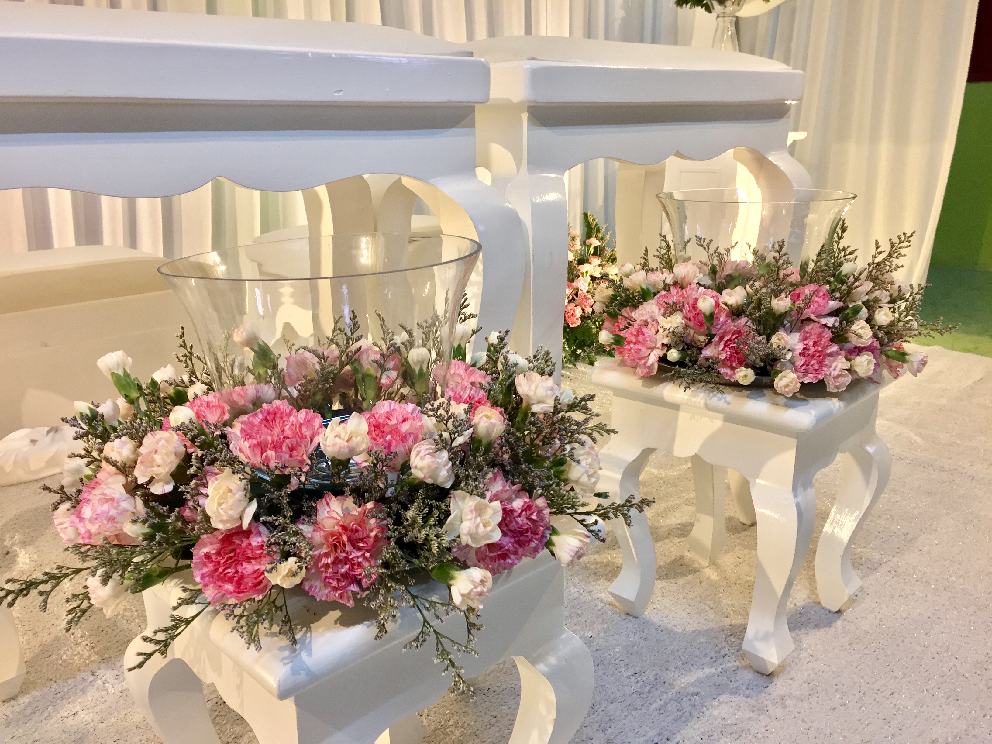 Backdropหลั่งน้ำสังข์ แบบโดมผ้า งานแต่งคุณอุ้ม คุณกอล์ฟ 25กพ61 (อ.บัวใหญ่ จ.นครราชสีมา)