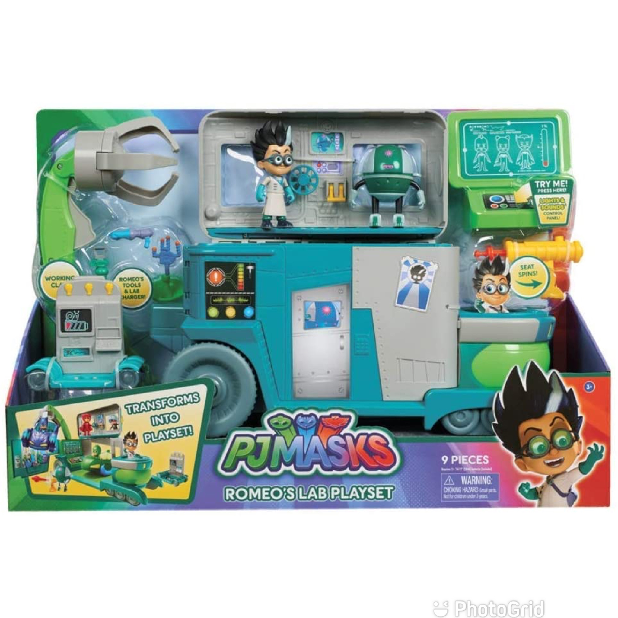 รถ PJ MASKS Romeo's Lab Playset