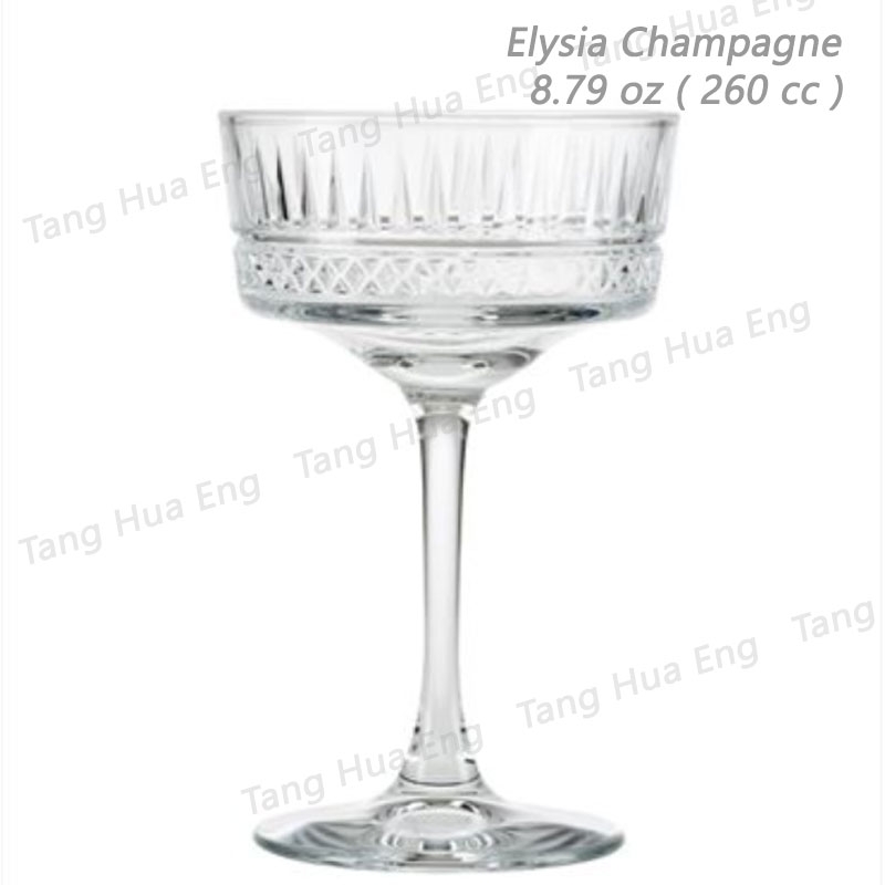 ( 6 ใบ ) แก้วแชมเปญ Pasabahce Elysia Champagne 260 CC. #440436-1106980