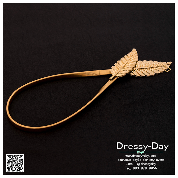 รหัส เข็มขัด : BE001 ขาย เข็มขัด พร้อมส่ง สีทอง เหมาะมากสำหรับใส่เพิ่มความหรูหรา