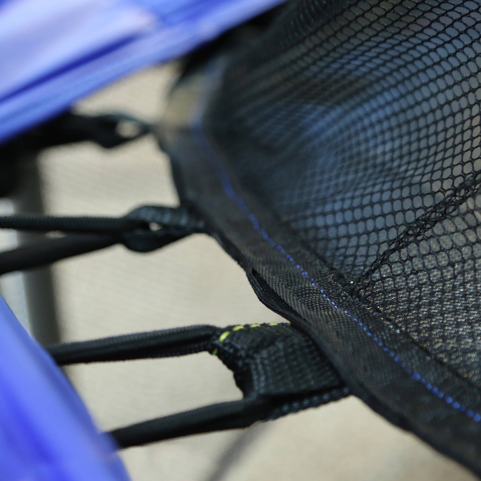 แทรมโพลีน Skywalker Trampolines 55-Inch Bounce-N-Learn Trampoline, with Enclosure and Sound, Blue ขนาด 55 นิ้ว ลายหมาแมวนก