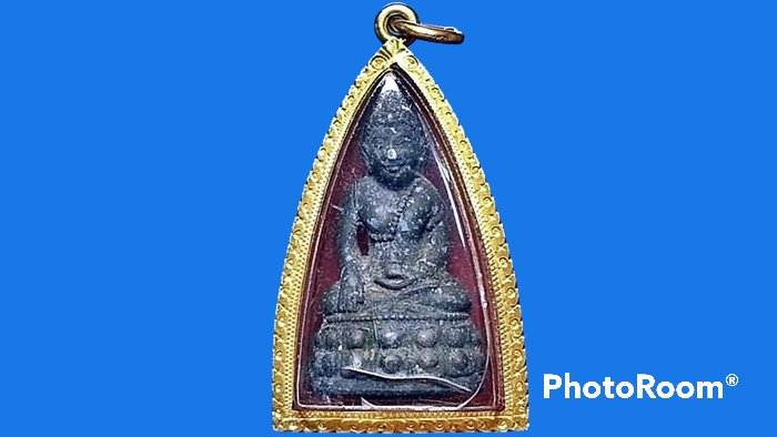 พระกริ่งโสฬส มปร.วัดราชประดิษฐ์ฯ กรุงเทพมหานคร ปี 2515 เนื้อทองผสมรมดำ เลี่ยมทองคำ