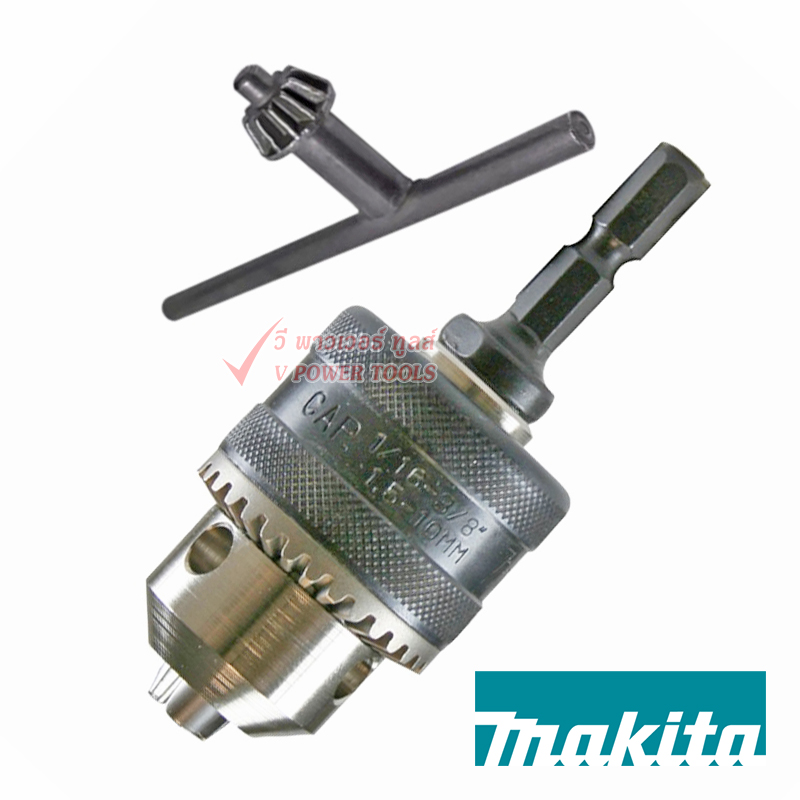 Makita 191880-6 (A-44775) หัวสว่านพร้อมแกนต่อหกเหลี่ยม 10มม. (3/8") *อุปกรณ์เสริม สินค้าแท้ (สำหรับ TD090 / TD110)