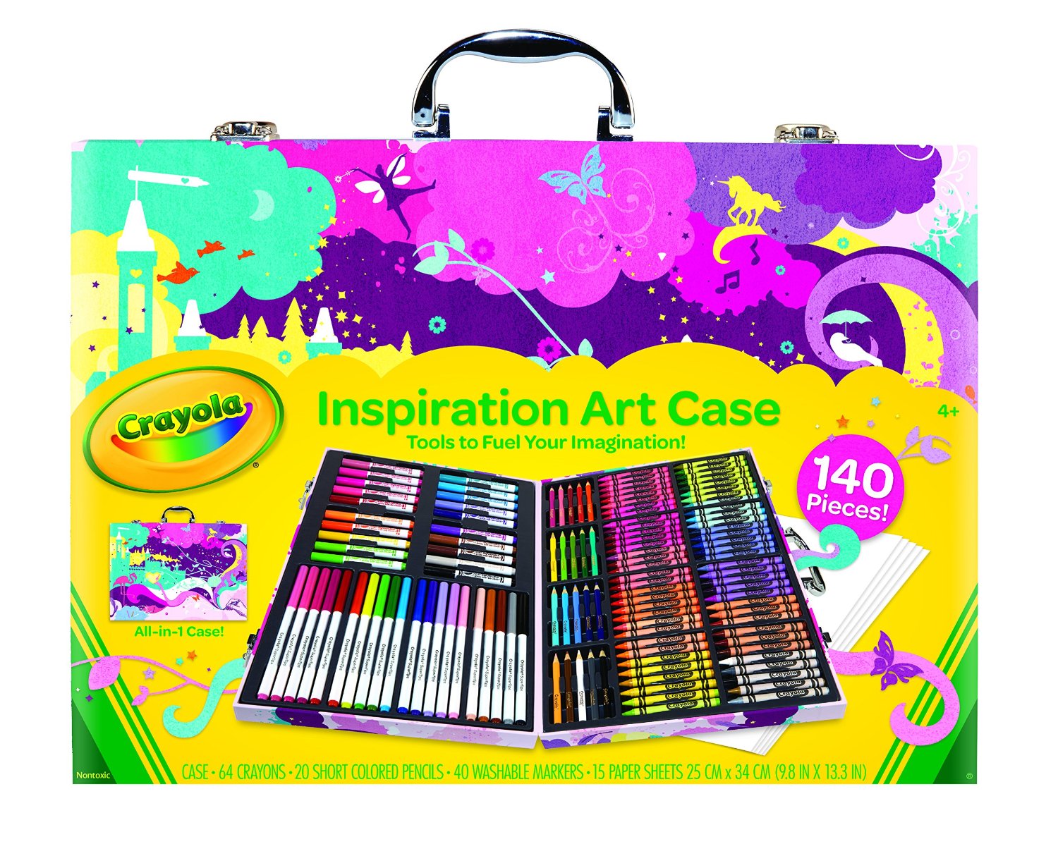 กล่องสีขนาดใหญ่ Crayola Inspiration Art Case-Pink