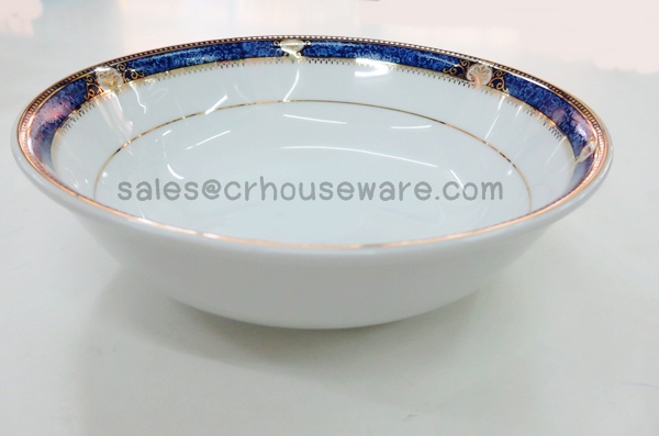 SALAD (SOUP) BOWL Code : RPP0308 , RPP0307 , RPP0306,ถ้วยพอร์ซิเลน,ถ้วยก๋วยเตี๋ยวพอร์ซิเลน,ถ้วยแบ่งพอร์ซิเลน ,จานชามพอร์ซิเลนลายPrecious Blue,จานพอร์ซิเลนลายน้ำเงินขอบทองรับแขกVIP