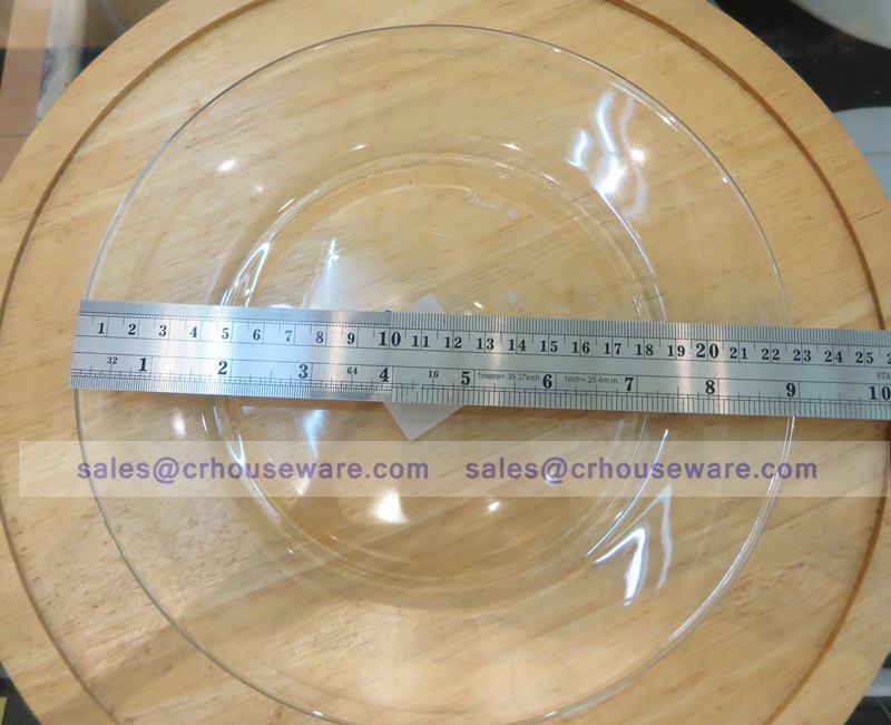 Shallow Plate 9" 013-P00303 จานแก้ว