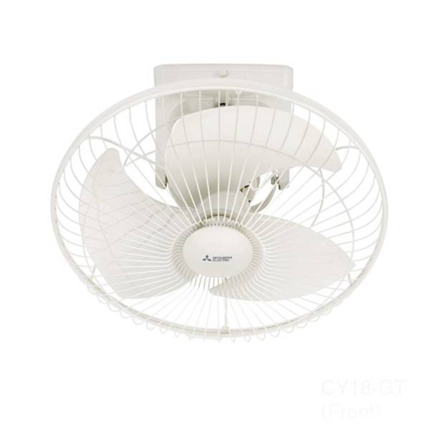 Mitsubishi พัดลมโคจรใบพัด 18 นิ้วส่ายต่อเนื่อง รุ่น CY18-GT-(สีขาว)