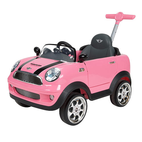 รถผลักเดินและขาไถ Mini Cooper Foot To Floor Ride-On - Pink
