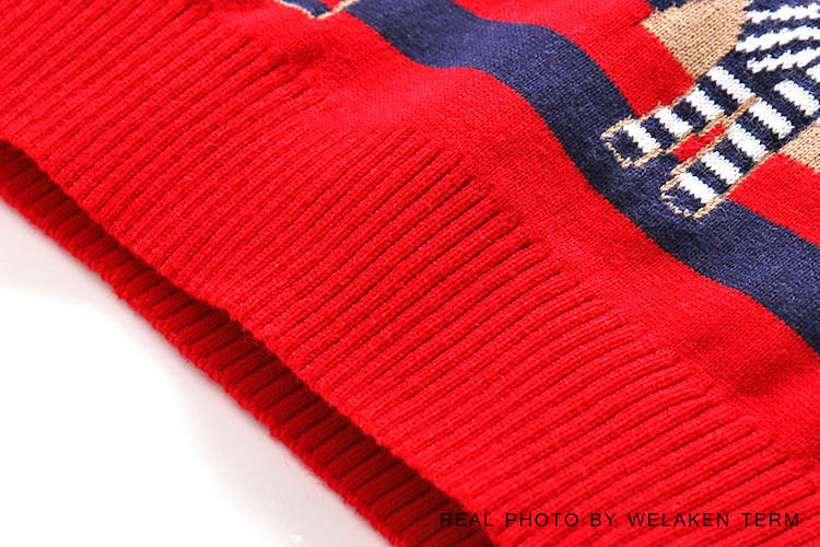 เสื้อกันหนาว ไหมพรม ลายกวาง