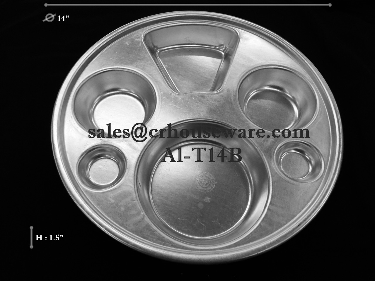 ถาดหลุมอะลูมิเนียม 6 ช่อง-ผู้ใหญ่,หนาธรรมดา AL-T14B