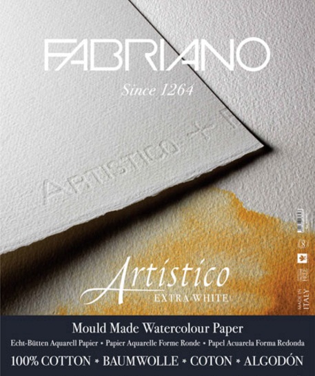 กระดาษสีน้ำ Fabriano Artistico ExtraWhite Cotton100% 56x76cm 300g แพ๊ค 10แผ่น