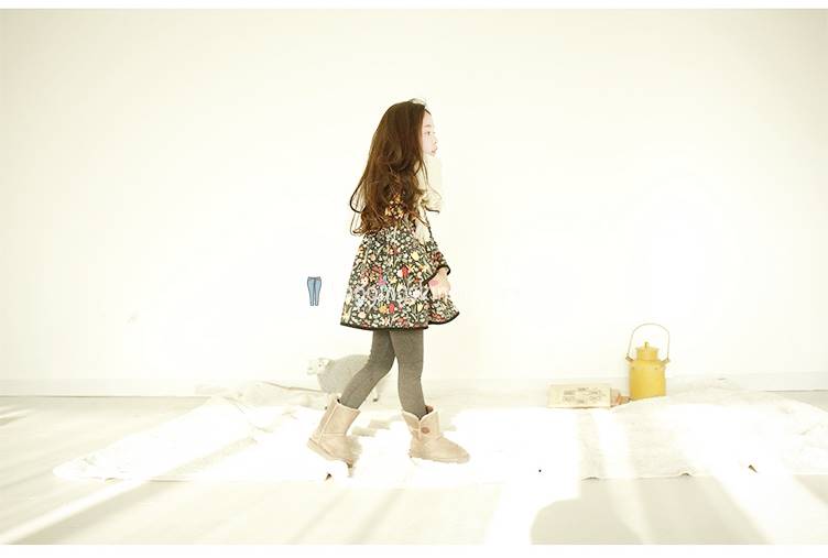 กางเกงผ้าฝ้ายบุขนกันหนาวเด็ก มีหลายสี