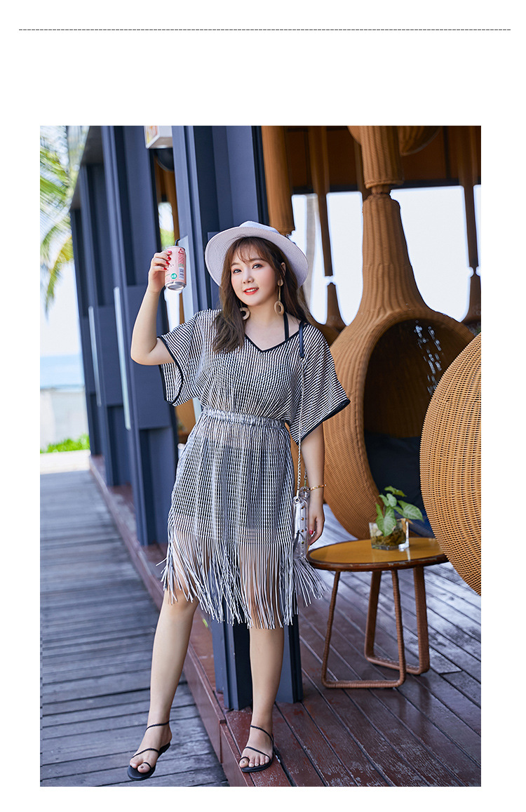 ชุดว่ายน้ำคนอ้วน5xl เซต 3 ชิ้น รอบอก 36-42 ด้านหลังผูก รอบเอว 36-42 สะโพก44-52 นิ้ว ตัวนอก อก 50 นิ้ว ยาว 38 นิ้วค่ะ