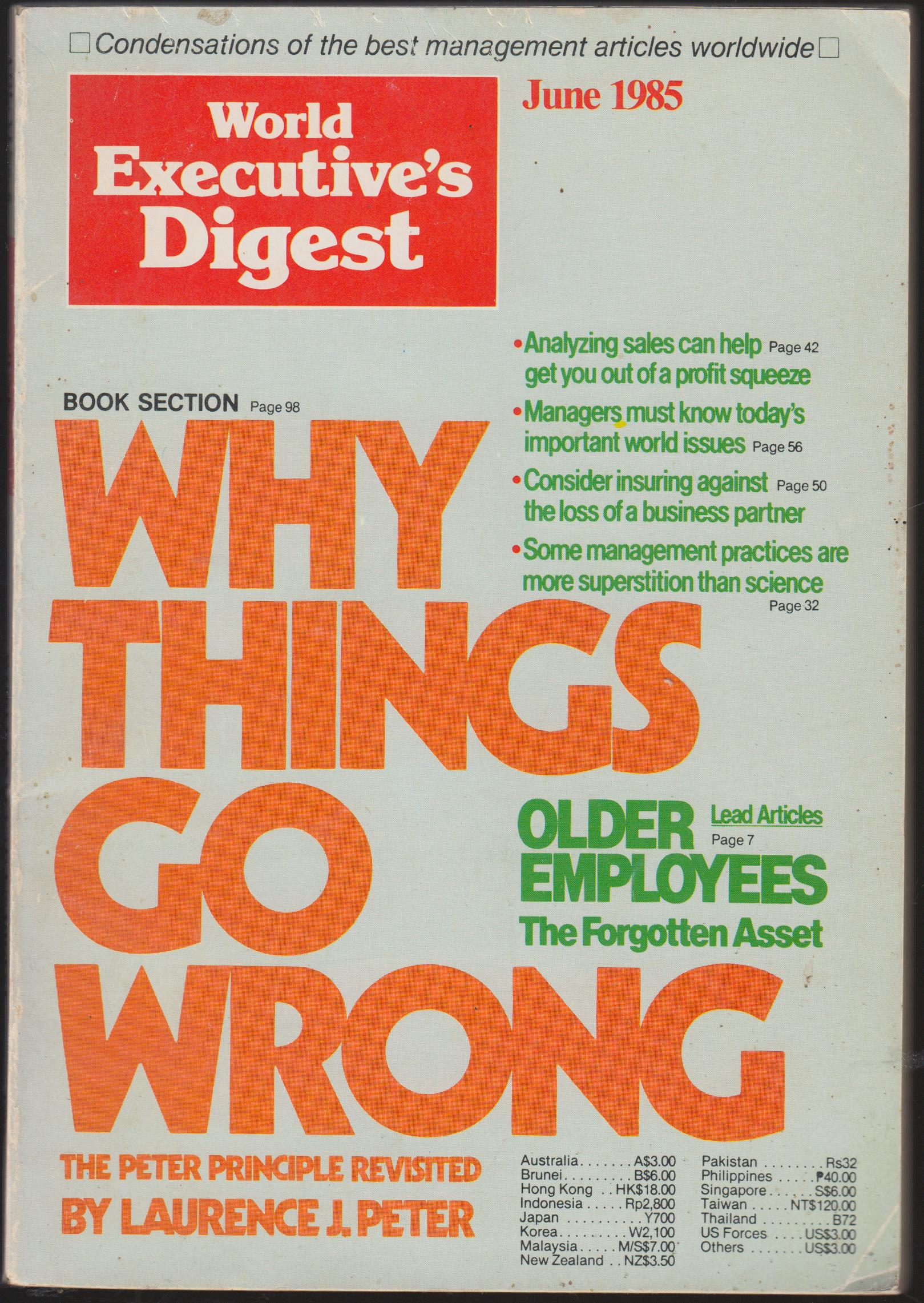 WORLD EXECUTIVE' S DIGEST