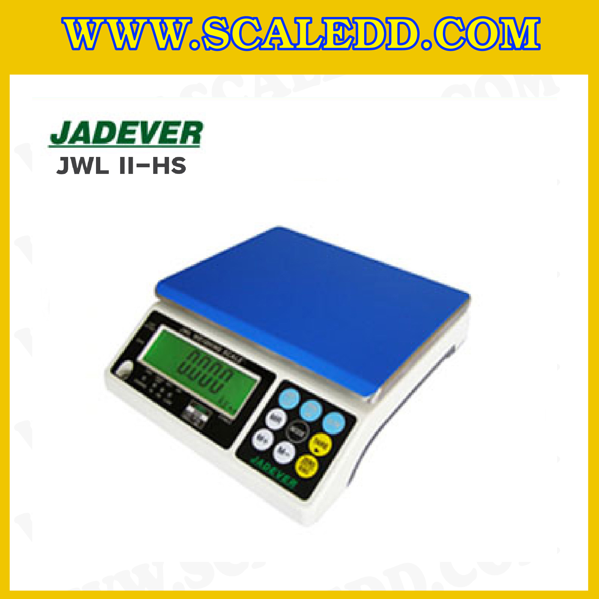 เครื่องชั่งดิจิตอล ยี่ห้อ JADEVER รุ่น JWL II-HS ค่าละเอียดพิเศษ (มีใบตรวจรับรองจากสำนักชั่งตวงวัด)