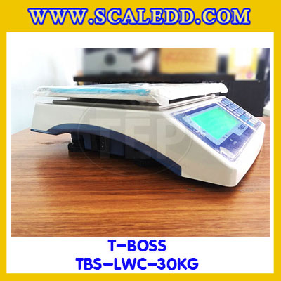 เครื่องชั่งน้ำหนักดิจิตอล30กิโลกรัม ความละเอียด1g ยี่ห้อ TBOSS รุ่น TBS-CW (เครื่องชั่งผ่านตรวจรับรองจากสำนักชั่งตวงวัด)
