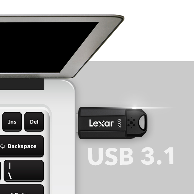 JumpDrive S80 USB 3.1 Flash Drive, USB 3.0, 2.0 (ยูเอสบี แฟลชไดรฟ์) by Lexar