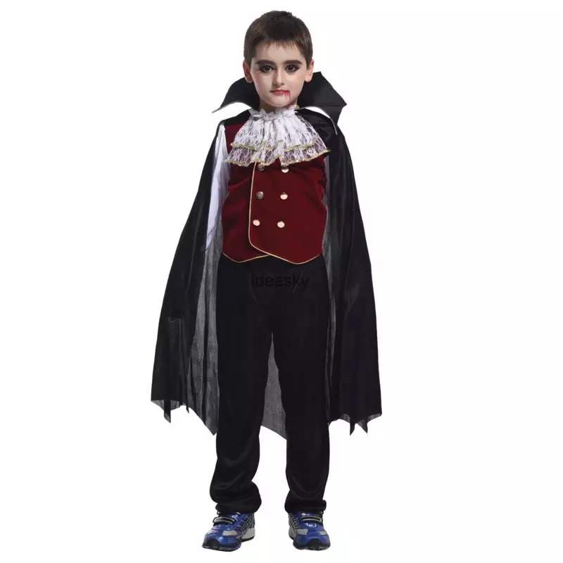 friendly4kid ชุดฮาโลวีน haloween ชาย แวมไพร์ แดรกคูล่า พร้อมผ้าคลุม