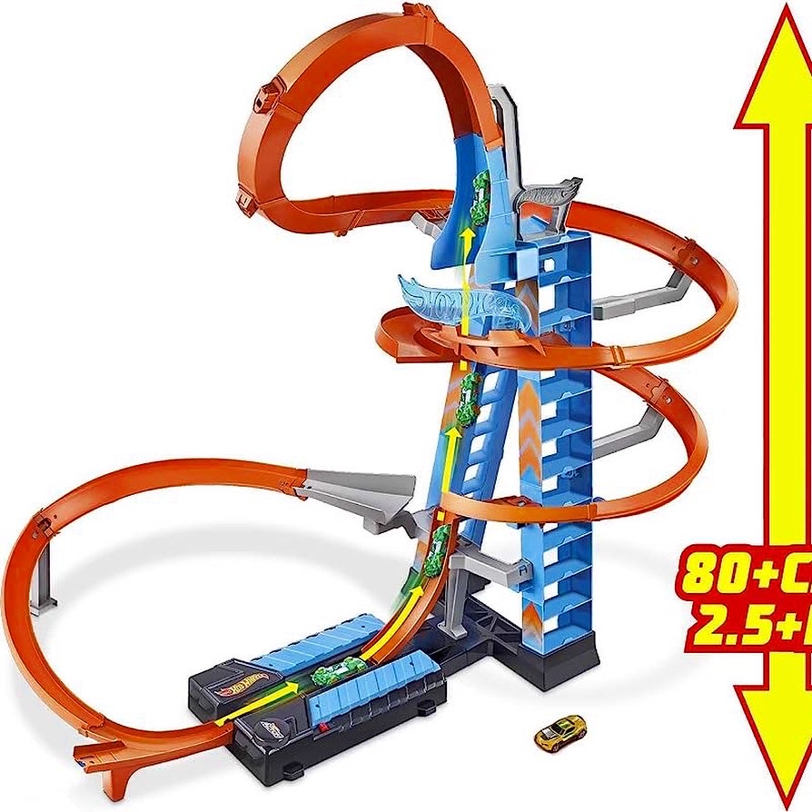 Hot Wheels Sky Crash Tower Track