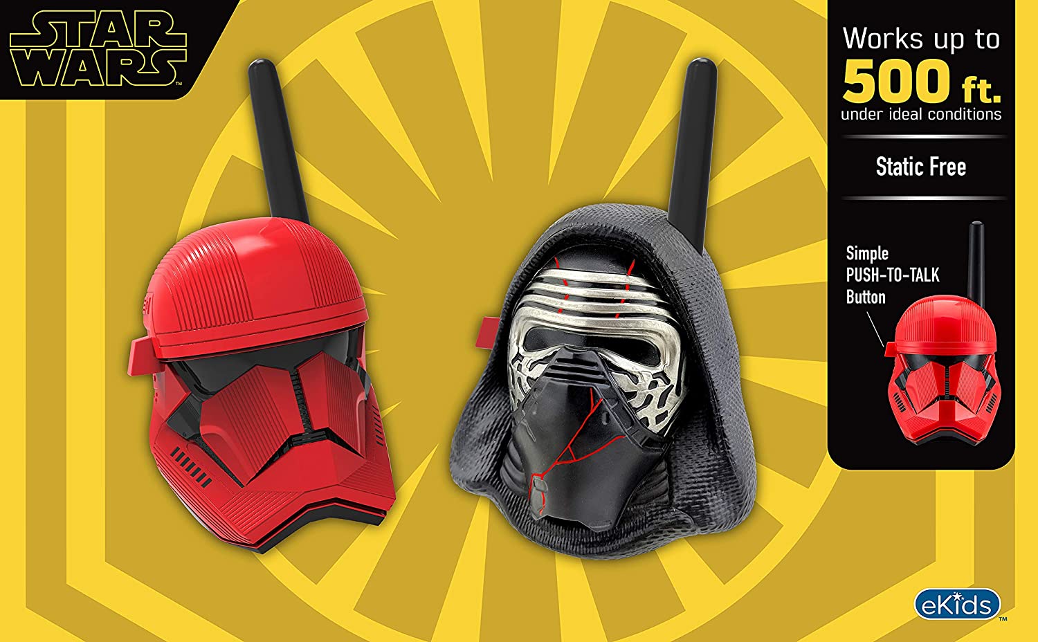 eKids Star Wars Kylo Ren & First Order Trooper Walkie Talkies