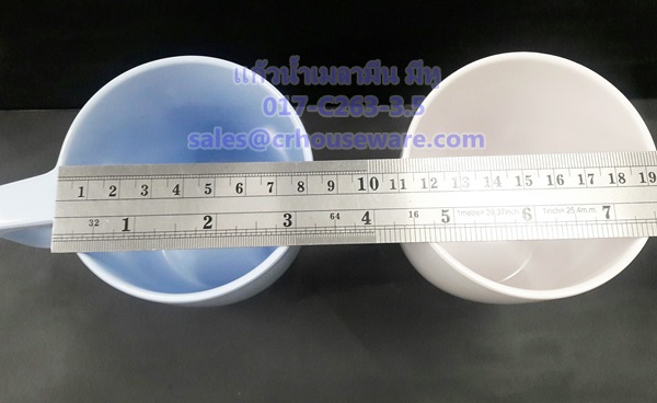 แก้วน้ำเมลามีน 3.5 นิ้ว แก้วหูเมลามีน Code : 017-C263-3.5,3.5 inches melamine eardrum